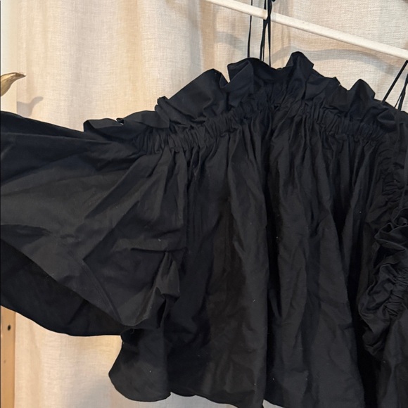 Forever 21 Black Ruffle Tie-Shoulder Camisole - Picture 2 of 3